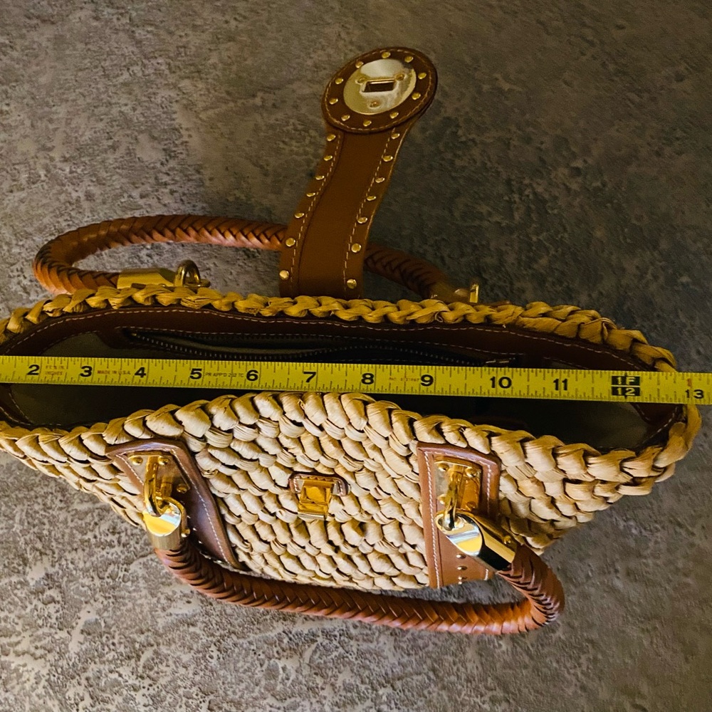 Michael Kors Brown and Tan Tote with Leather Trim - Picture 2 of 3